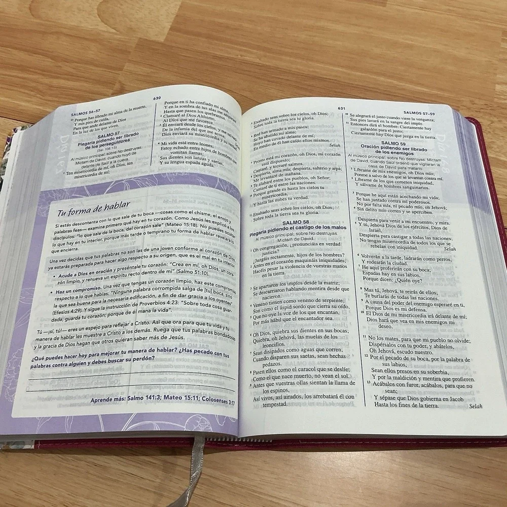 Biblia‎ de una joven conforme al corazón de Díos RVR.1960 duotono Y Diario Nuevo